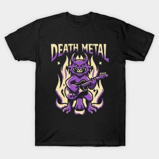 Death Metal Satanic Baphomet Cat T-Shirt